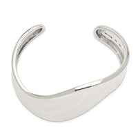 Load image into Gallery viewer, Sterling Silver Wave Cuff Bangle
