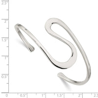 Load image into Gallery viewer, Sterling Silver Abstract Cuff Bangle
