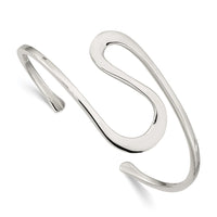 Load image into Gallery viewer, Sterling Silver Abstract Cuff Bangle
