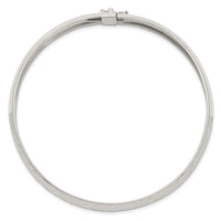 Load image into Gallery viewer, Sterling Silver 10.5mm Polished D/C Flexible Bangle
