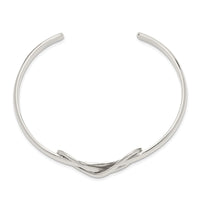 Load image into Gallery viewer, Sterling Silver Polished Infinity Cuff Bangle
