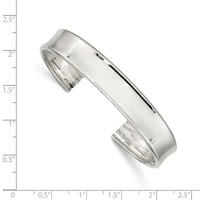 Load image into Gallery viewer, Sterling Silver 10mm Polished Cuff Bangle
