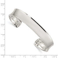 Load image into Gallery viewer, Sterling Silver Concave Cuff Bangle
