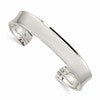 Sterling Silver Concave Cuff Bangle