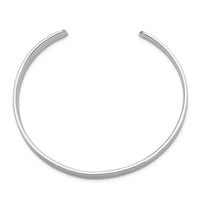 Load image into Gallery viewer, Sterling Silver Rhodium-plated Polished 6mm Children&#39;s Cuff Bangle
