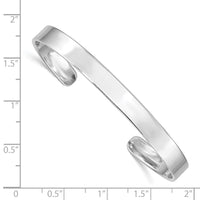 Load image into Gallery viewer, Sterling Silver Rhodium-plated Polished 6mm Children&#39;s Cuff Bangle
