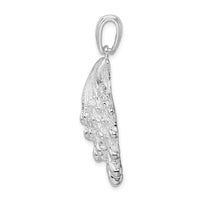 Load image into Gallery viewer, De-Ani Sterling Silver Rhodium-Plated Polished and Textured Lions Paw Shell Pendant
