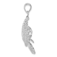 Load image into Gallery viewer, De-Ani Sterling Silver Rhodium-Plated Polished Moveable Lobster Pendant
