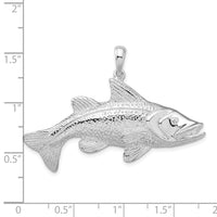 Load image into Gallery viewer, De-Ani Sterling Silver Rhodium-Plated Polished Red Fish Pendant
