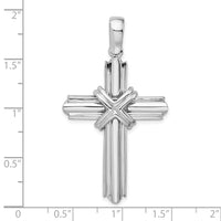 Load image into Gallery viewer, De-Ani Sterling Silver Small Rounded X-Center with Frame Cross Pendant
