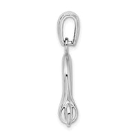 Load image into Gallery viewer, De-Ani Sterling Silver Rhodium-Plated Polished 3D Large Shackle Link Pendant
