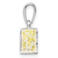 Load image into Gallery viewer, De-Ani Sterling Silver Rhodium-Plated 3D Enameled Bag of Popcorn Pendant
