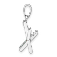 Load image into Gallery viewer, De-Ani Sterling Silver Rhodium-Plated 3D Moveable Enameled Beach Chair Pendant
