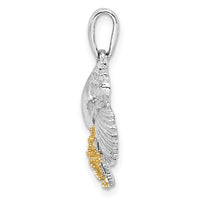 Load image into Gallery viewer, De-Ani Sterling Silver Rhodium-Plated Polished Shells with 14k Starfish Pendant

