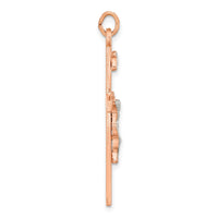 Load image into Gallery viewer, Sterling Silver Rose Gold-plated INRI Crucifix Cross Pendant
