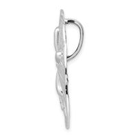 Load image into Gallery viewer, De-Ani Sterling Silver Rhodium-Plated Polished and Textured Large Sand Dollar Slide
