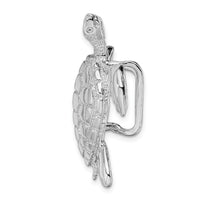 Load image into Gallery viewer, De-Ani Sterling Silver Rhodium-Plated Polished Sea Turtle Slide
