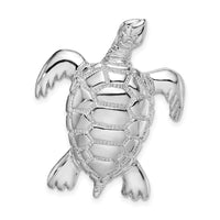 Load image into Gallery viewer, De-Ani Sterling Silver Rhodium-Plated Polished Sea Turtle Slide
