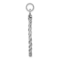 Load image into Gallery viewer, Sterling Silver Rhodium-plated 25th Anniversary Disc Charm
