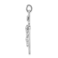 Load image into Gallery viewer, Sterling Silver Rhodium-plated INRI Crucifix Pendant
