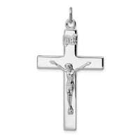 Load image into Gallery viewer, Sterling Silver Rhodium-plated Crucifix Pendant
