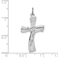 Load image into Gallery viewer, Sterling Silver Rhodium-plated INRI Crucifix Pendant
