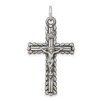 Load image into Gallery viewer, Sterling Silver Antiqued INRI Crucifix Pendant
