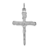 Load image into Gallery viewer, Sterling Silver Rhodium-plated Crucifix Pendant
