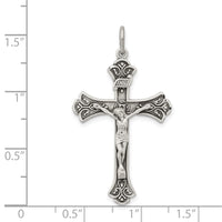 Load image into Gallery viewer, Sterling Silver Antiqued INRI Crucifix Pendant
