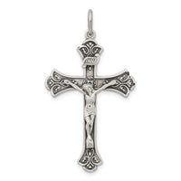Load image into Gallery viewer, Sterling Silver Antiqued INRI Crucifix Pendant
