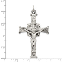 Load image into Gallery viewer, Sterling Silver Antiqued INRI Crucifix Pendant
