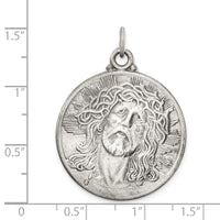 Load image into Gallery viewer, Sterling Silver Antiqued Ecce Homo Medal
