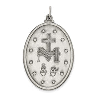 Load image into Gallery viewer, Sterling Silver Antiqued Miraculous Medal

