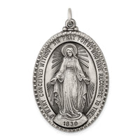 Load image into Gallery viewer, Sterling Silver Antiqued Miraculous Medal
