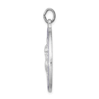 Load image into Gallery viewer, Sterling Silver Rhodium-plated Enameled St. Christopher Medal
