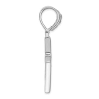 Load image into Gallery viewer, Sterling Silver Rhodium-plated CZ Cross Pendant
