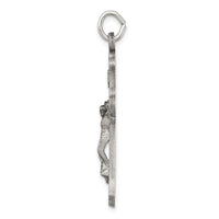 Load image into Gallery viewer, Sterling Silver Antiqued INRI Crucifix Pendant
