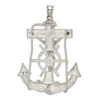 Load image into Gallery viewer, Sterling Silver Mariner Cross Pendant
