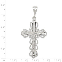 Load image into Gallery viewer, Sterling Silver Diamond-Cut Crucifix Pendant
