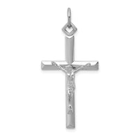Load image into Gallery viewer, Sterling Silver Rhodium-plated Crucifix Pendant
