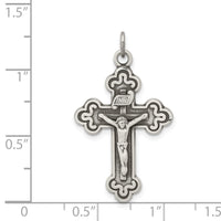 Load image into Gallery viewer, Sterling Silver Antiqued INRI Crucifix Pendant
