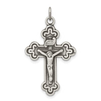 Load image into Gallery viewer, Sterling Silver Antiqued INRI Crucifix Pendant
