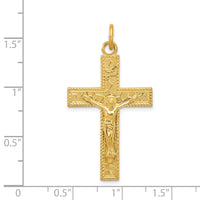 Load image into Gallery viewer, Sterling Silver &amp; 24k Gold -plated INRI Crucifix Pendant
