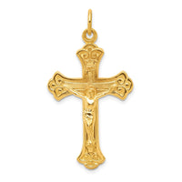 Load image into Gallery viewer, Sterling Silver &amp; 24k Gold -plated INRI Crucifix Pendant
