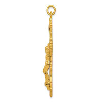 Load image into Gallery viewer, Sterling Silver &amp; 24k Gold -plated INRI Crucifix Pendant
