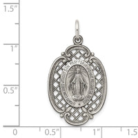 Load image into Gallery viewer, Sterling Silver Antiqued Miraculous Medal

