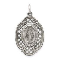Load image into Gallery viewer, Sterling Silver Antiqued Miraculous Medal
