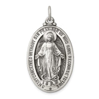 Load image into Gallery viewer, Sterling Silver Antiqued Miraculous Medal
