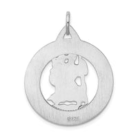 Load image into Gallery viewer, Sterling Silver Rhodium-plated St. Christopher Medal
