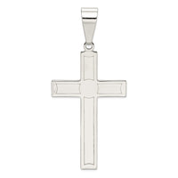 Load image into Gallery viewer, Sterling Silver Polished Cross Pendant
